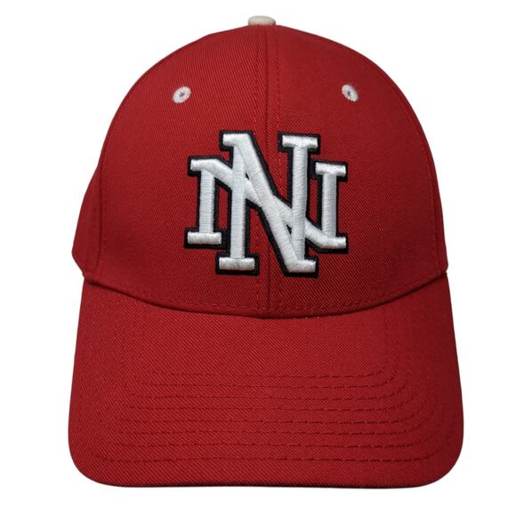 NN Crusaders Fitted Baseball Hat Red 7 1/2 Embroidered The Game Pro - Picture 1 of 10
